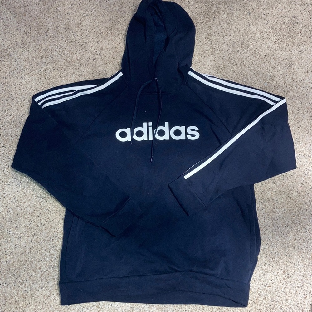 Navy adidas hoodie